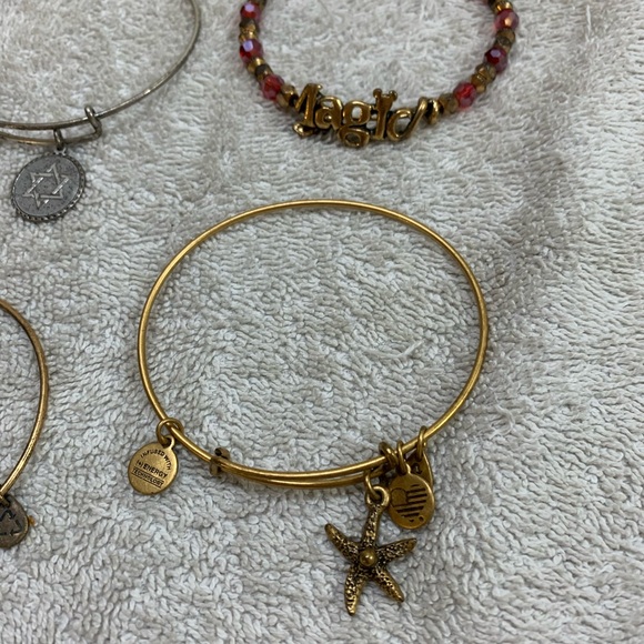 Alex And Ani Lot Of 10 Bangles 1 Cord - Picture 6 of 16